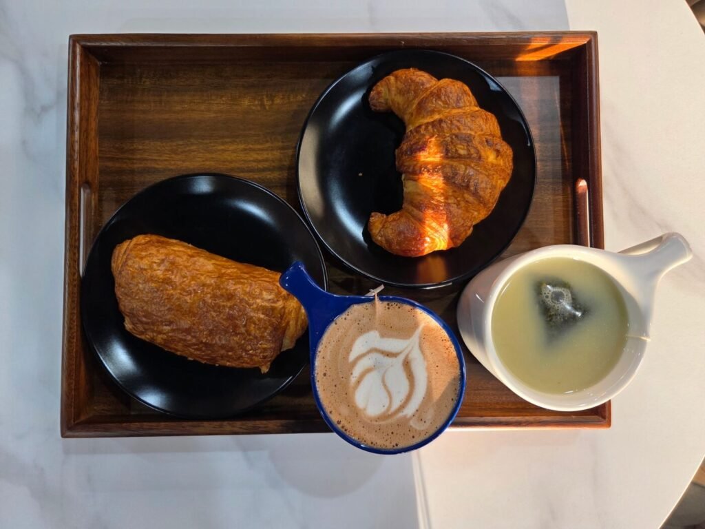 Blue Mountain Coffee Roasters in Cumming stays open late, serves excellent coffee, matcha, tea, and pastries. Family-owned with a Suwanee branch.