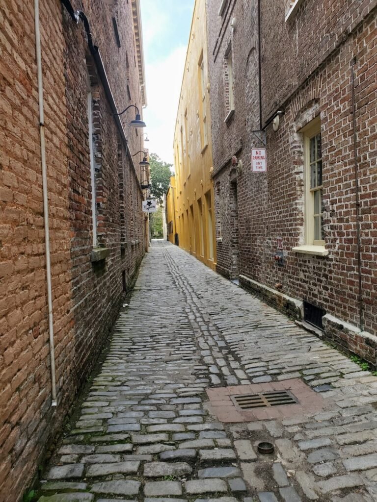 Charleston cobble stone street

