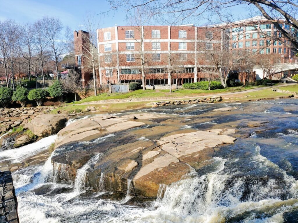 Greenville downtown and park