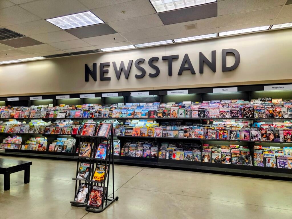 Newsstand in a book store in Gwinnett
