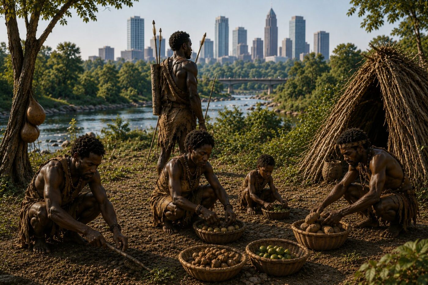 If a Hunter-Gatherer Tribe Suddenly Moved to North Atlanta, Could They Survive?