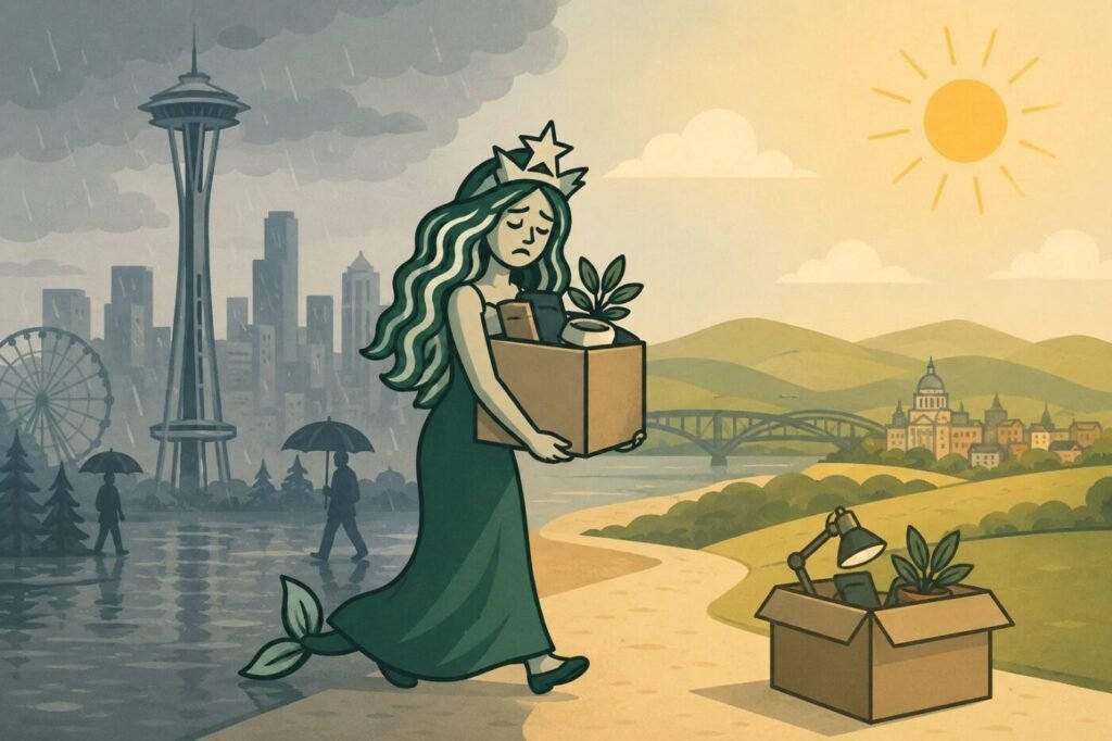 new starbucks relocation
