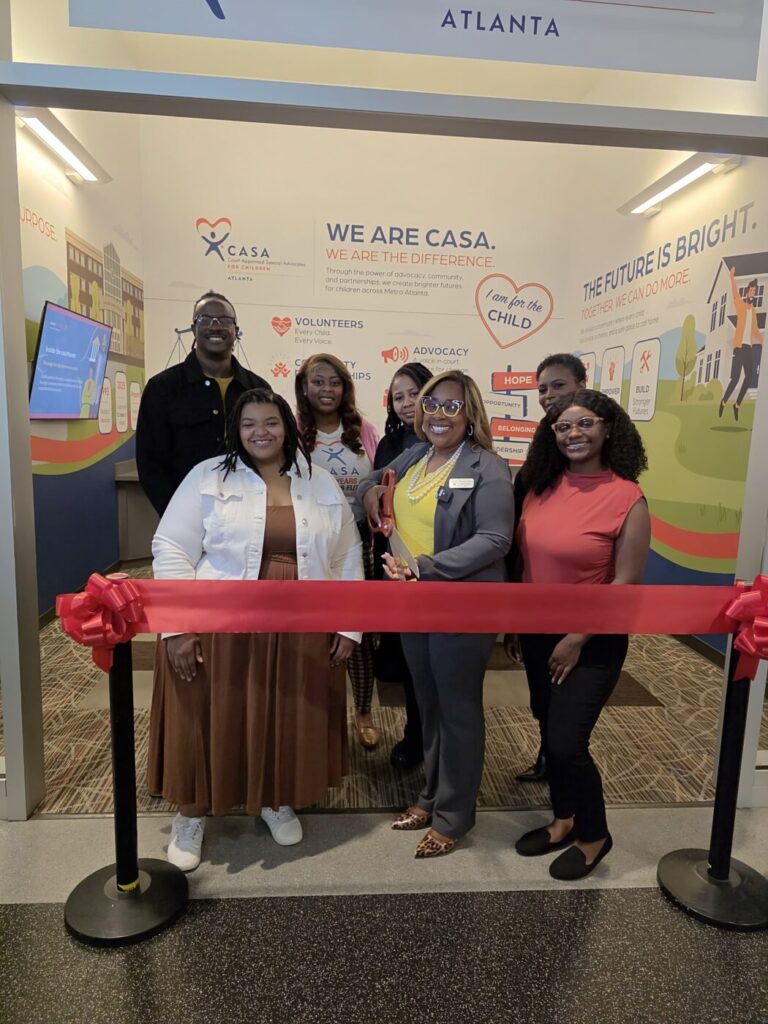 Ribbon-cutting celebration for Atlanta CASA’s partnership with Junior Achievement of Georgia