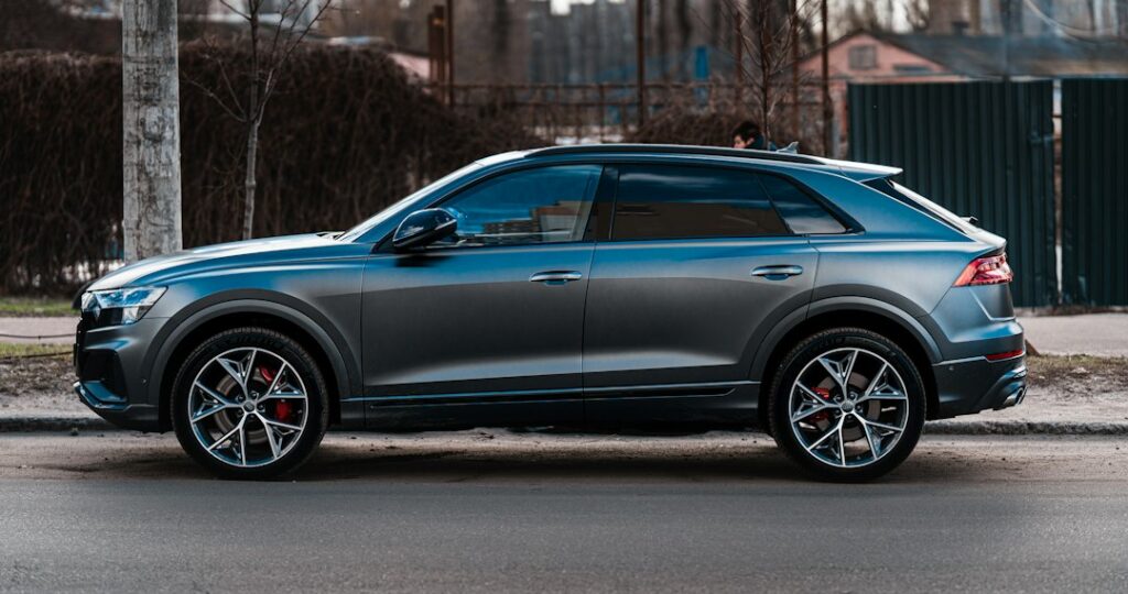 An existing Audi RS Q8 SUV, shown as an illustration of the brand; the planned Georgia production models have not been finalized.